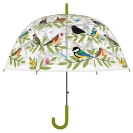 Przezroczysty parasol z motywem ptaków: 83 cm