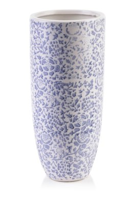 Wazon ceramiczny niebieski, o wysokości 29,5 cm