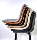 Krzesło Tapicerowane Premium Brązowe PU, Eleganckie o Uniwersalnym Stylu