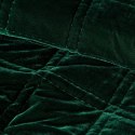 Narzuta KRISTIN/2 220x240 cm c. zielona Narzuta z welwetu podwójnie przeszywana w geometryczny wzór