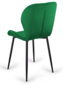 Krzesło tapicerowane MONTI VELVET GREEN