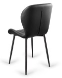 Krzesło tapicerowane MONTI BLACK PU II GATUNEK