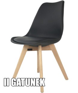 Krzesło skandynawskie MONZA ST BLACK II GATUNEK