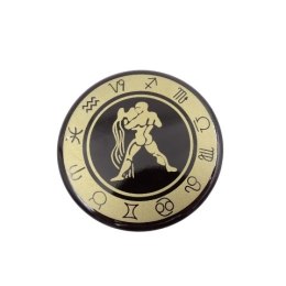 Wodnik - znak zodiaku - magnes; metal emaliowany