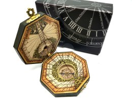 Oktagonalny zegar słoneczny i kompas H06