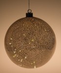Błyszcząca Bombka LED na Mikołaja | 25 cm | Świąteczny Design