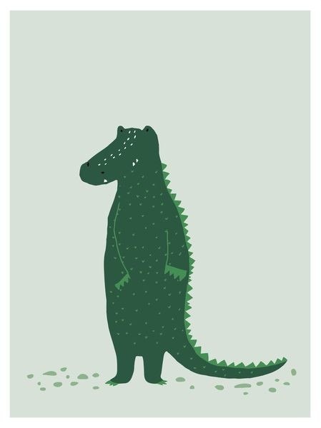 Krokodyl Plakat Twoje wnętrze stylowe