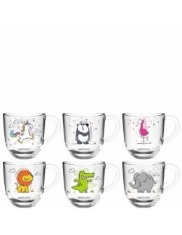 Zestaw 6 szklanek dla dzieci Bambini