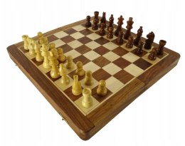 SZA12 składane drewniane szachy magnetyczne 30,5x30,5cm