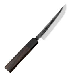 Hideo Kitaoka Shirogami Black Oktagon Nóż Matsuba 12cm Mistrz Hideo Kitaoka