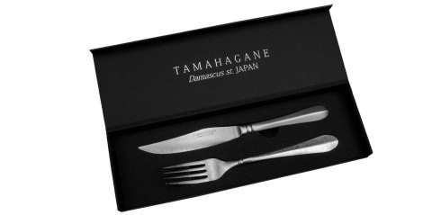Tamahagane Zestaw Nóż + widelec do steków