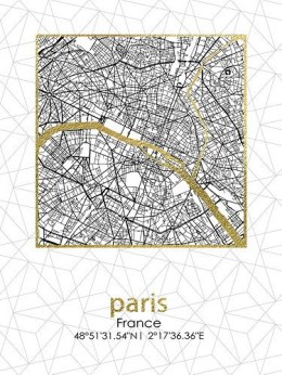 NOWOŚĆ Obraz Paris Plan Miasta ?️