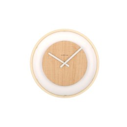 Stylowy zegar 3046 z podwieszaną drewnianą pętlą